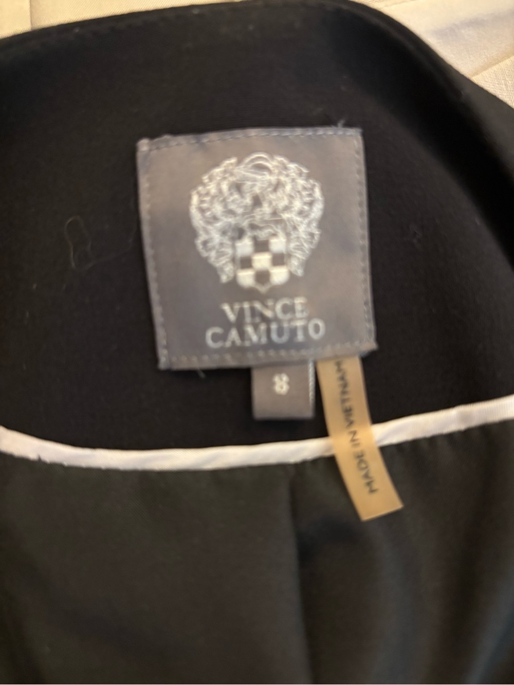 Vince Camuto Black Zip-Pocket Tailored Women's Pantsuit - Picture 7 of 7